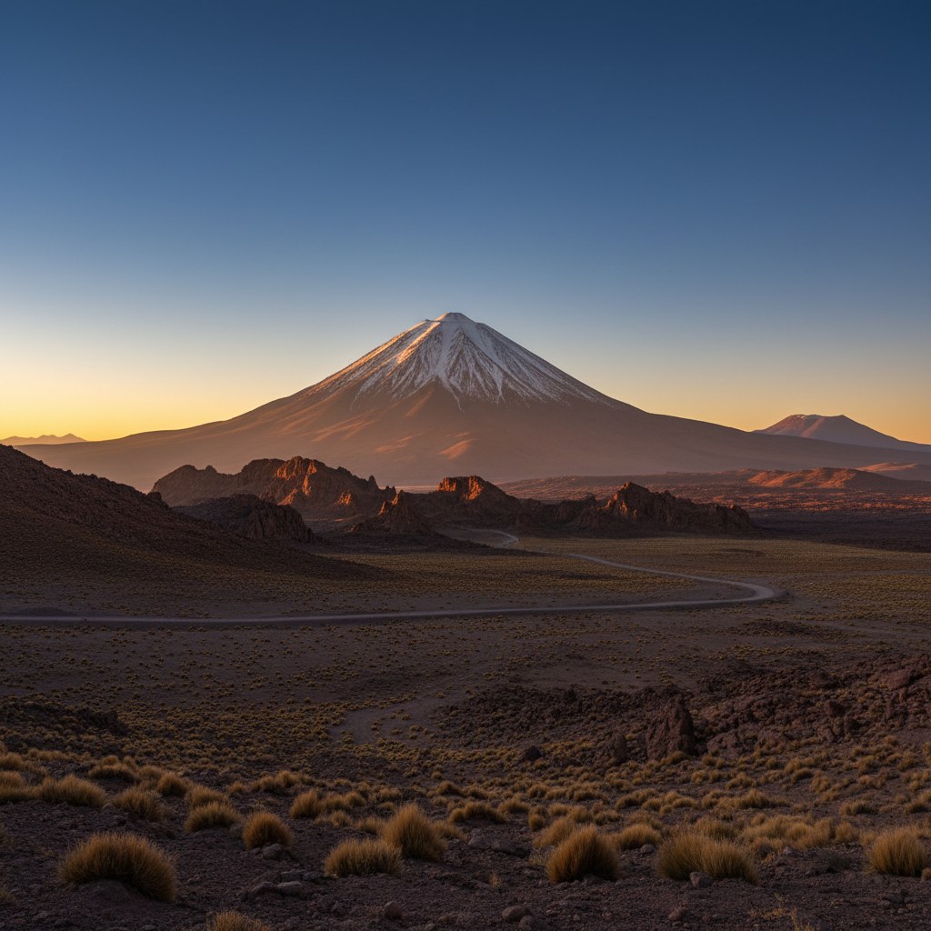 Volcán Licancabur al amanecer