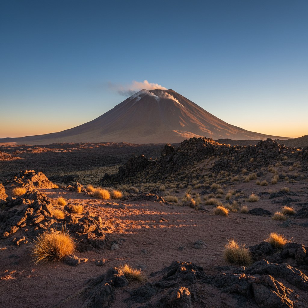 Ascenso a volcanes con vista panorámica del altiplano